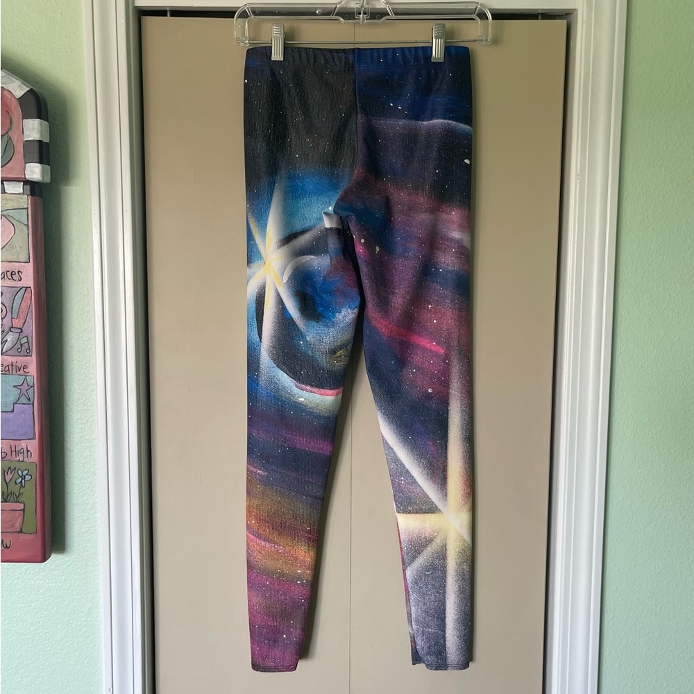 Parallel Universe Leggings. By Dorothy Warly Denver, International Artist. M. - Picture 2 of 3
